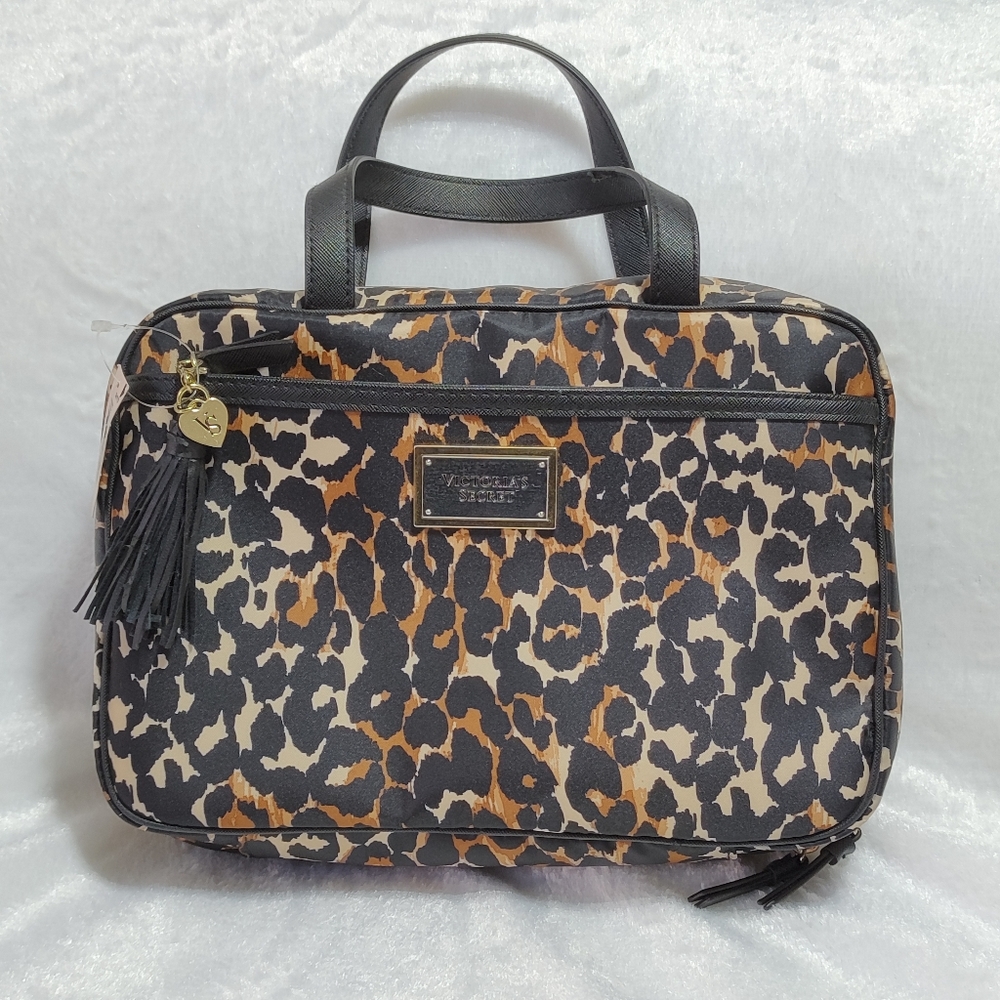 Victoria's Secret Leopard Traveling Bag Multi Compartment